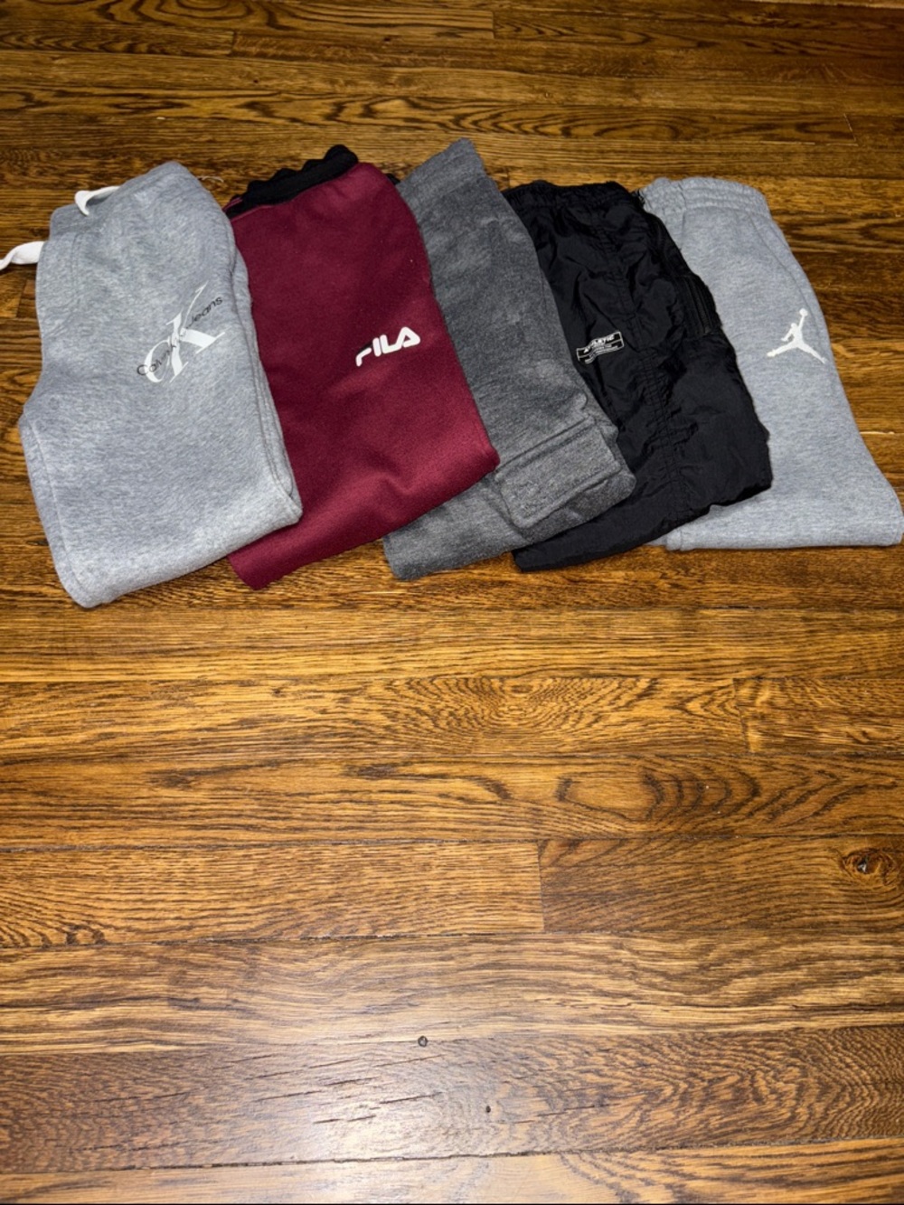 5 Pair Gently used Joggers size 8! Jordan, Athletic, Range, Fila,& Calvin Klein